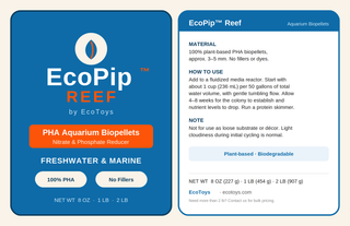 EcoPip™ Reef PHA Aquarium Biopellets (Nitrate & Phosphate Reducer)